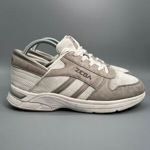 Zeba Hands Free Slip-on Womens Size 10 Tan White Suede Comfort Sneaker Lace Up